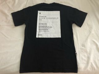 Bts Official Love Yourself World Tour In Seoul 2019 Black T - Shirt Size 1 (s)