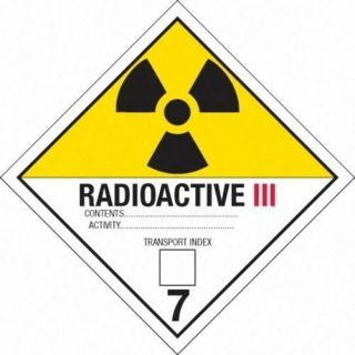 (10) Back To The Future Radioactive Plutonium Case Sticker