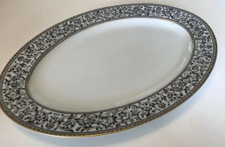 Sango Spanish Lace Large Oval Platter 14 1/2 " X 10 1/4 " - Fine China