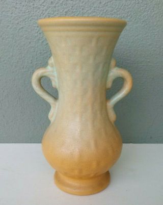 Red Wing / Rumrill - Rare Matte Orange To Green Art Pottery Vase 347