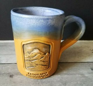 Cold Mountain Pottery Handmade Ceramic Mug Colorado Chautauqua Aware Inc.  Mt