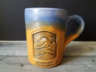 Cold Mountain Pottery Handmade Ceramic Mug Colorado Chautauqua AWARE Inc.  MT 6