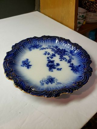 Vintage Wp La Belle Flow Blue China Plate Floral W Gold Trim