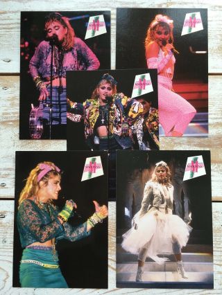 Madonna - Uk Set Of Five 6 " X4 " Verkerke Promo Cards 