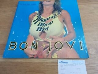 Bon Jovi World Tour 1986 Slippery When Wet Concert Programme & Ticket