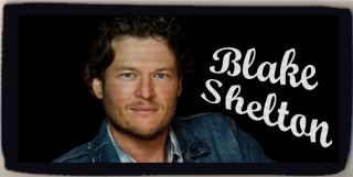 Blake Shelton Country Music Star Checkbook Cover Credit Card Holder