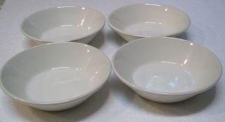 Set Of 4 Midwinter Stonehenge White 6 1/2 Inch Soup / Cereal Bowls