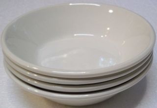 SET OF 4 MIDWINTER STONEHENGE WHITE 6 1/2 inch SOUP / CEREAL BOWLS 2