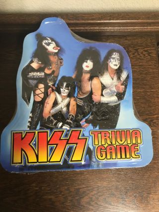 Kiss Trivia Game Tin 2003 Gene Simmons Paul Stanley Ace Frehley Peter Cris -