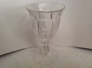 Imperial Glass Old Williamsburg Clear Pattern Water Stemware Goblet Set Of Five 2