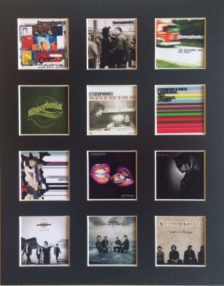 Stereophonics Discography 14 " By 11 " Lp Covers Picture Mounted Ready To Frame