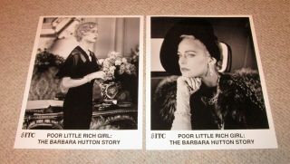 “poor Little Rich Girl: The Barbara Hutton Story” 1987 Nbc Farrah Fawcett 2 Diff
