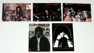 Kiss Band Eric Carr Card Promo 5pc Set Studio Chikara 1999 Tale Of The Fox
