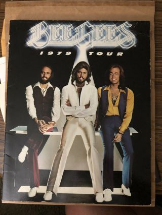 Bee Gees 1979 Tour Program Spirits Having Flown With Ticket Stub Attached