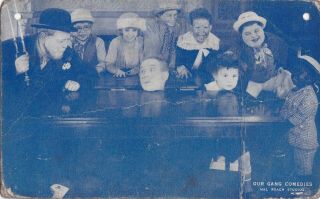 Our Gang Comedies " Hal Roach Studios " Silent Movie 1920s Arcade/exhibiit Postcard