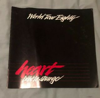 Heart 1980 Bebe Le Strange Tour Souvenir Concert Program