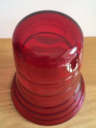 Whitefriars Ruby Red Glass Vases Ribbon Trail Design Barnaby Powell 3