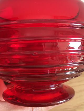 Whitefriars Ruby Red Glass Vases Ribbon Trail Design Barnaby Powell 5