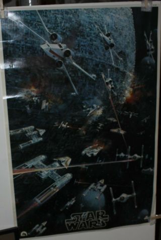 Star Wars Us Poster 22 " X 33 " Vg -