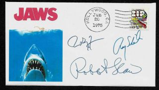 Jaws Collector Envelope Autograph Reprints And 1970s Stamp 1282