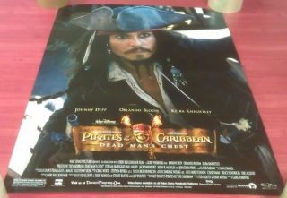 Pirates Of The Caribbean 2 Movie Poster 1 Sided Mini Sheet 18x24