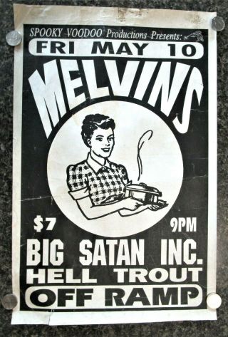 Vintage Rare Punk Rock Concert Poster Flyer Melvins Off Ramp
