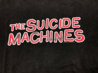 VINTAGE RARE 1996 T SHIRT THE SUICIDE MACHINE SOME WEAR SIZE XL 2