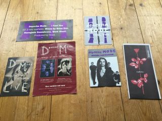 Depeche Mode Flyers & Postcards From The World Violation & Devotional Tours
