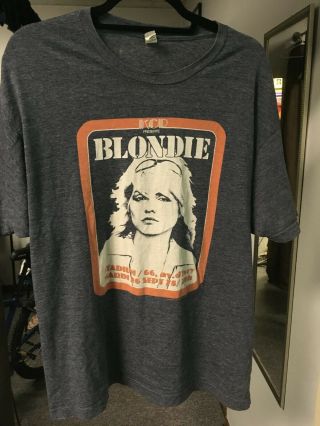 Blondie Debbie Harry Retro Look T - Shirt Extra Large Sept 1978 Radio Grey