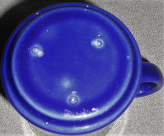 Set (3) Metlox COLORSTAX PATTERN – BLUE COLOR Handled Mugs MADE IN CALIFORNIA 3