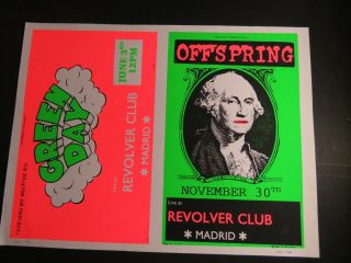 Green Day Concert Poster Revolver Club Artist Signed,  Offspring Poster Proof