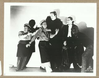 Abbott & Costello Meet Frankenstein (1948) Restrike 8x10 With Monsters