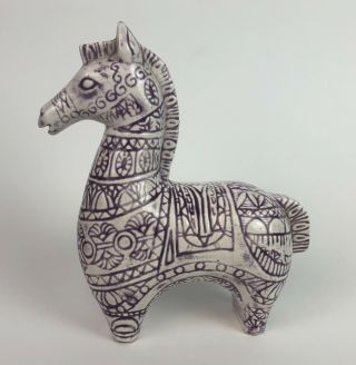 Mid Century Modern Raymor Aldo Longi Bitossi Italian Ceramic Horse