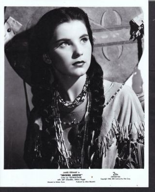 Debra Paget Face Close In Broken Arrow 1950 Movie Photo 38508