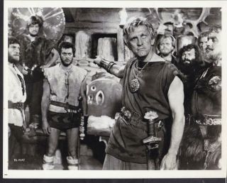 Kirk Douglas And Tony Curtis Closeup In The Vikings 1958 Movie Photo 38479