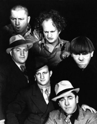 1943 Promotional Print 3 Three Stooges Glossy 8x10 Photo Larry Moe Curly Poster