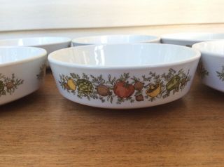 Set Of 6 Centura by Corning Spice O Life Bowls 4 3/4” Stackable 2
