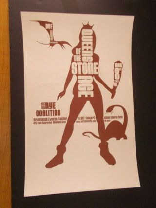 Queens Of The Stone Age Concert Poster - Oklahoma City,  Ok