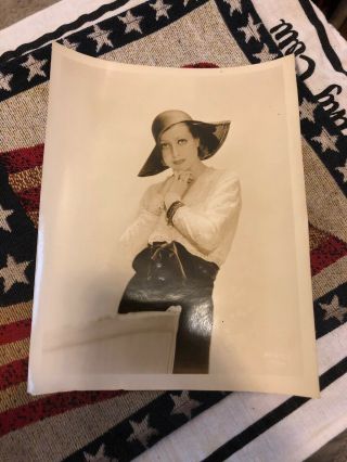 Vintage Joan Crawford 8x10 Photo Black & White Publicity Photo 1930 
