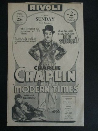 1936 Charlie Chaplin 