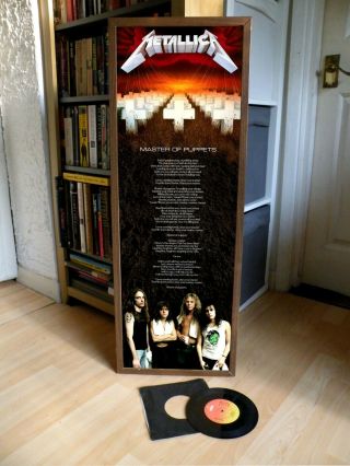 Metallica Master Of Puppets Promo Poster Lyric Sheet,  Heavy Metal,  Kill Em 