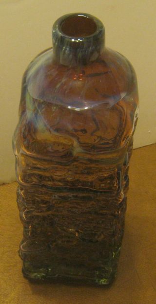 Colorful ART GLASS Bottle CANDLE STYLE Drippings Finish 3