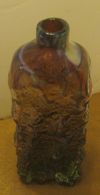 Colorful ART GLASS Bottle CANDLE STYLE Drippings Finish 4