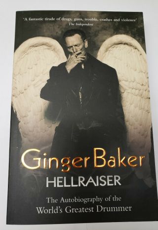 Ginger Baker Book Hellraiser Paperback