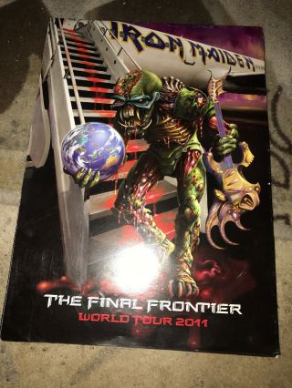 Rare Iron Maiden Final Frontier World Tour 2011 Concert Fold Out Poster Book