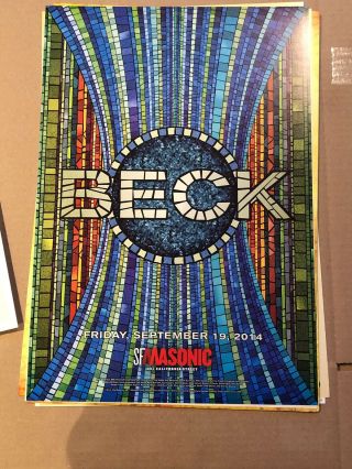 Beck Masonic & Badbadnotgood Fillmore Concert Posters San Francisco