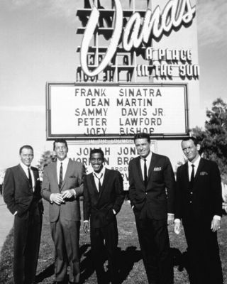 Famous Rat Pack Frank Sinatra Dean Martin Lawford Sammy Davis 8x10 Photo Poster