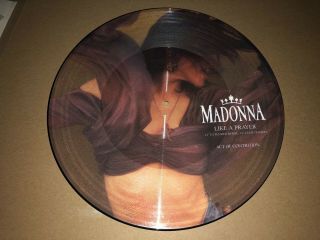 Madonna Rare Picture Disc Limited Edition Like A Prayer Remix 12 " Vinyl Record