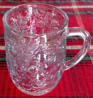 Princess House Crystal “fantasia” Set Of 6 Beverage Mugs 8 - Ounce Capacity