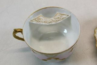 Antique French Porcelain Tea Cup & Saucer 6